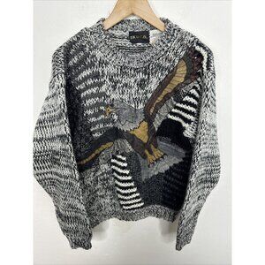 Vintage | Sweater Nordic Eagle Knit Woman Men S  90s 80s America